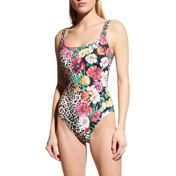 Johnny Was Sandrita One-Piece Swimsuit Floral Vibrant New - Picture 1 of 1